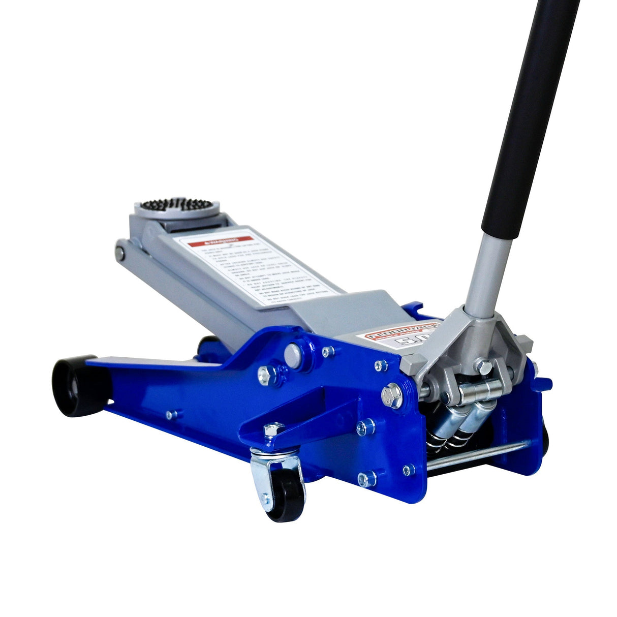 5 Ton Low Profile Floor Jack Heavy - Duty Steel Racing with Dual Piston Quick Lift Pump Lifting Range 4" - 21" - Fab Heavy Parts