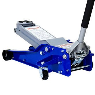 5 Ton Low Profile Floor Jack Heavy - Duty Steel Racing with Dual Piston Quick Lift Pump Lifting Range 4" - 21" - Fab Heavy Parts