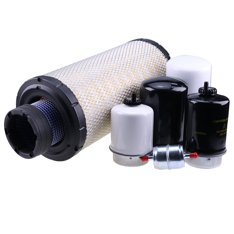 Le kit de filtre 500/1000 Hour Fits pour John Deere 4045D Powertech Engine 310G 310SG 315SG Backhoe chargeur