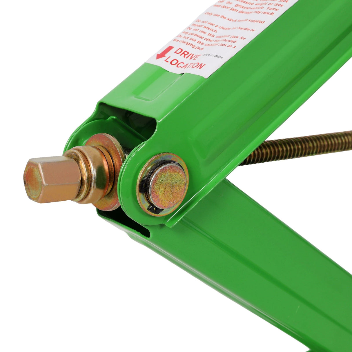 5000 lbs RV Scissor Jacks 24 in RV Stabilizer Leveling Scissor Jacks, Set of 2 - Green - Fab Heavy Parts
