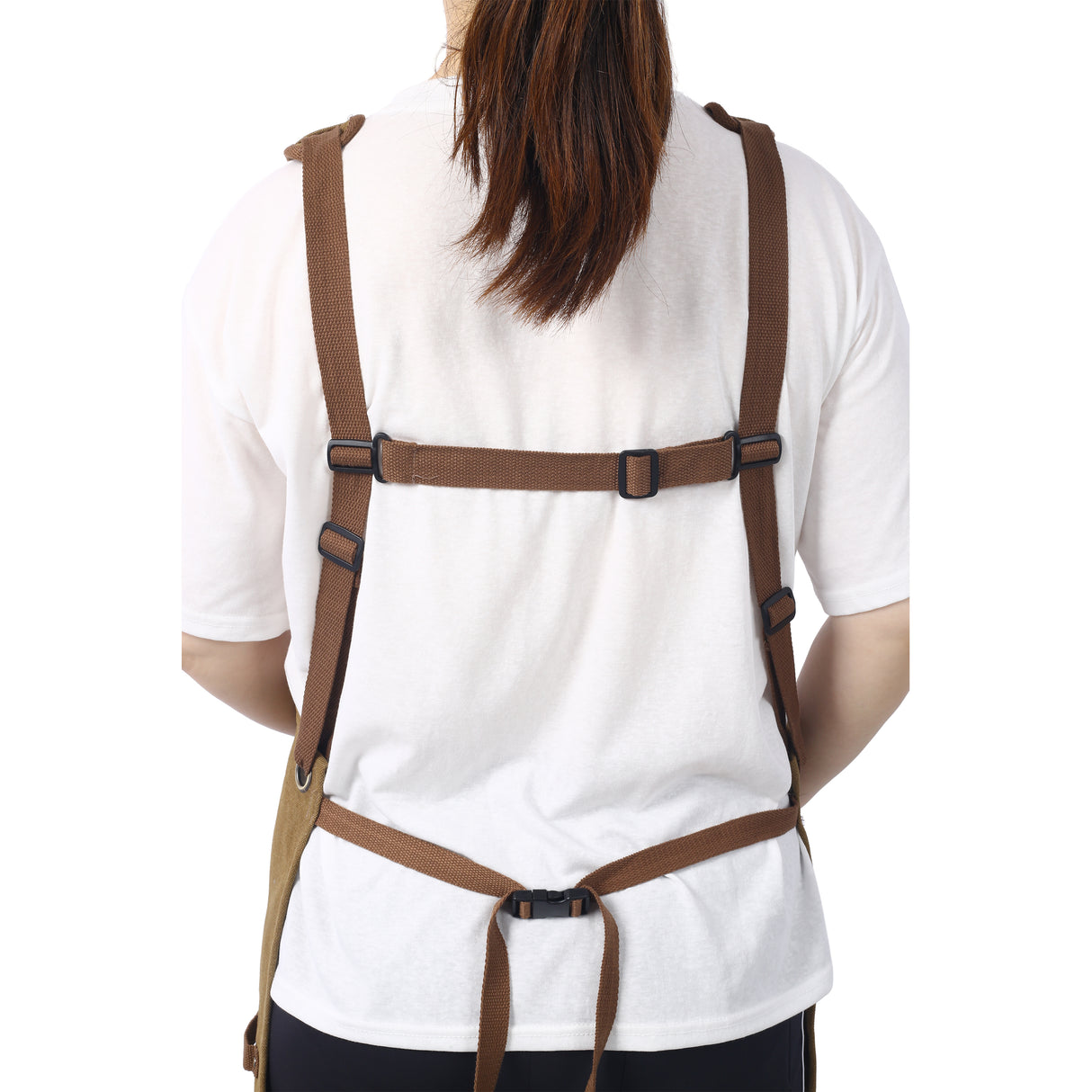 Long Apron Heavy Duty Canvas Tool 16 Oz--Brown