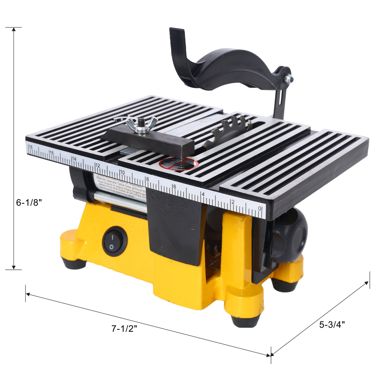 4" 90W Mini Table Saw Top Cut Off Miter Multifunctional Desktop w/ 3 Blades