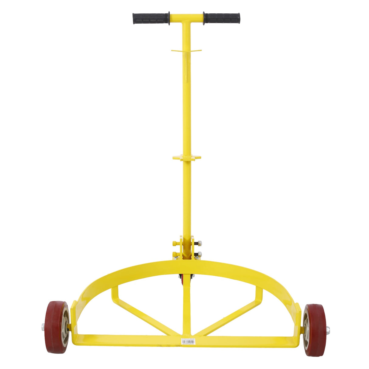 55 Gallon Low Profile Drum Dolly 1200 lb Capacity Steel - Yellow - Fab Heavy Parts