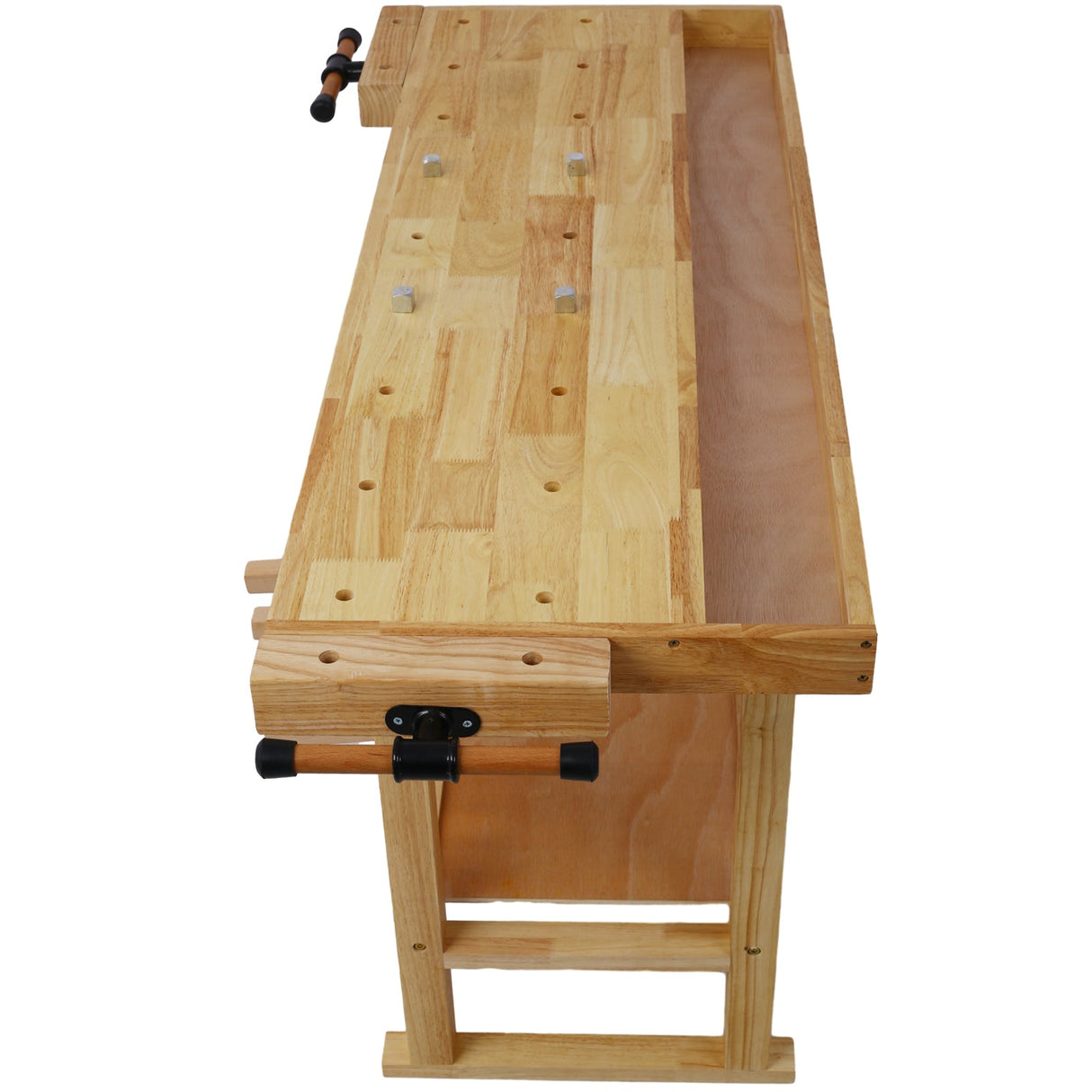 55 - Inch Wooden Workbench for Garage Workshop and Home - Fab Heavy Parts