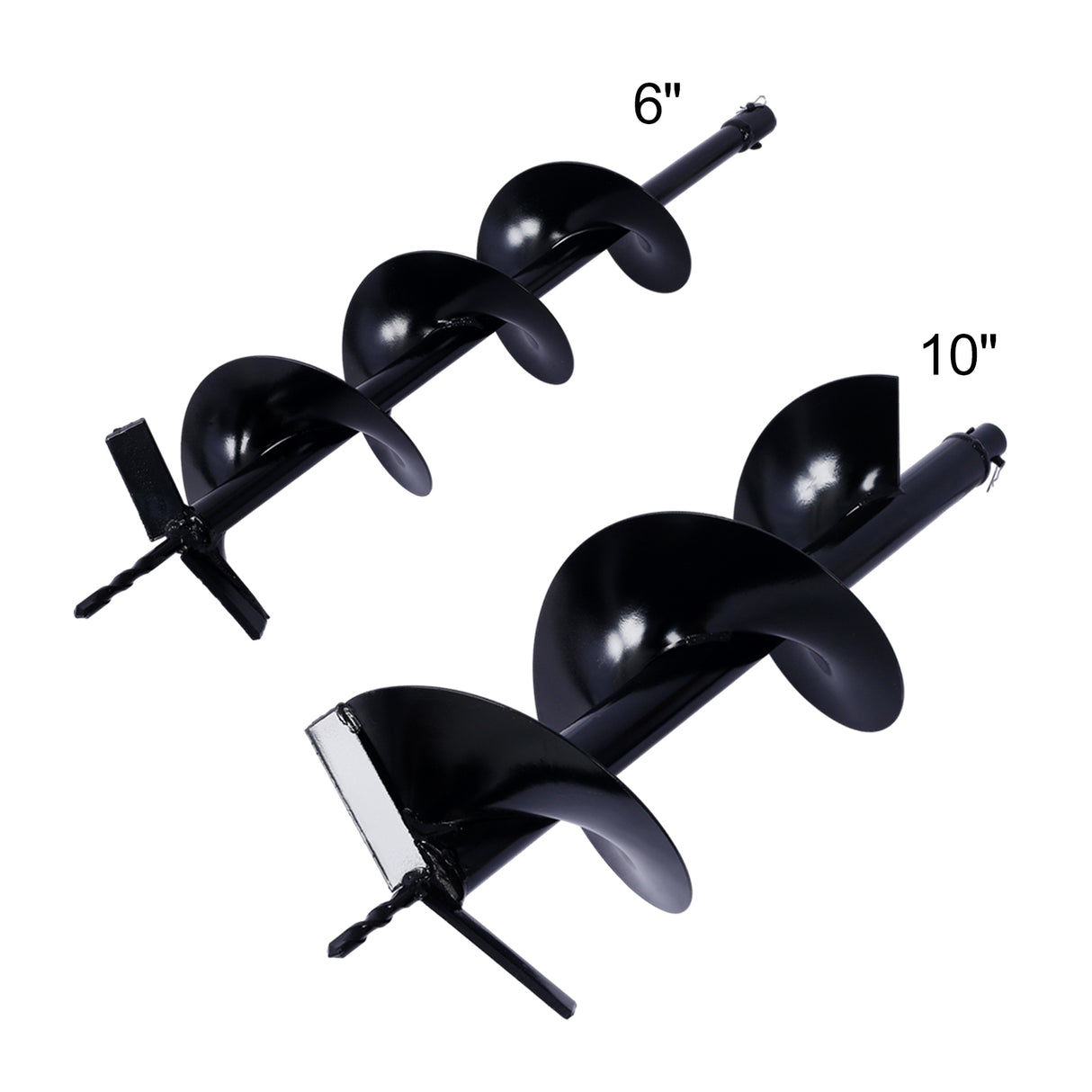 6IN+10IN Auger Drill Bit 3/4" Shaft Auger Digger Replacement Bits Earth