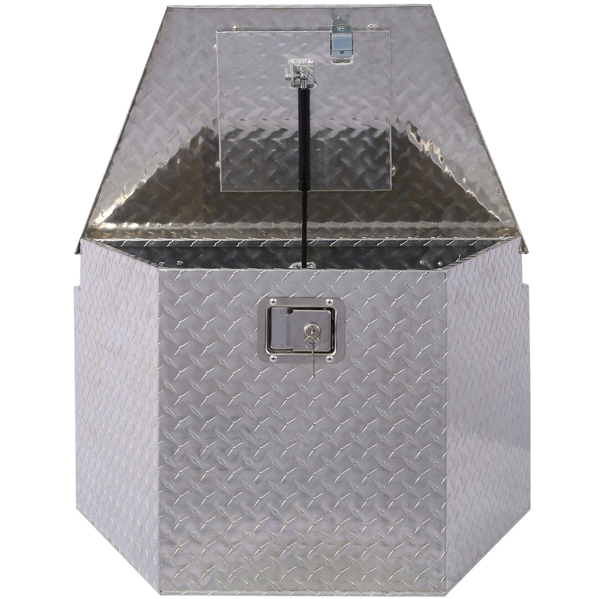 29インチトラックボックスアルミニウムツールボックスヘビーデューティ付きロックキー29x16.5x18.5inch-シルバー