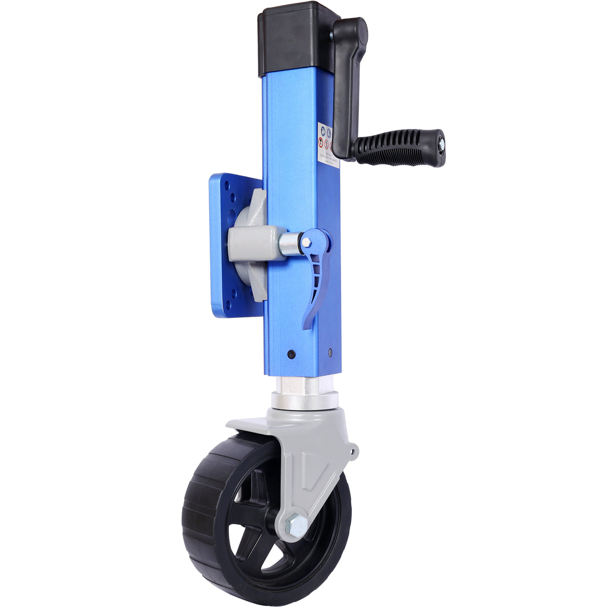 Heavy Duty Aluminum Trailer Jack for Use On 3 in. X 5 in. Tongue Max Load 1,800 Lbs--Blue