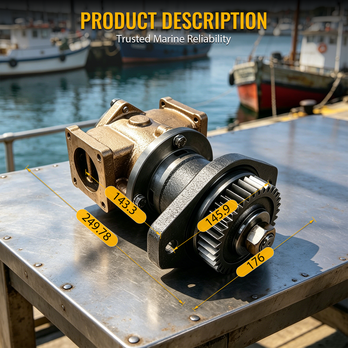 Sea Water Pump 2886308 G2607X for Cummins Engine QSB 7.0 ISL9