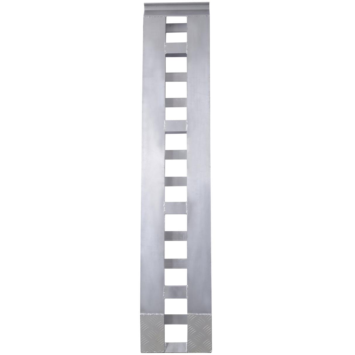 1 Pair Heavy-Duty Ramps with Top Hook Attaching End Universal Loading Ramp 72" X 14" 6600 LBS--Silver Aluminum