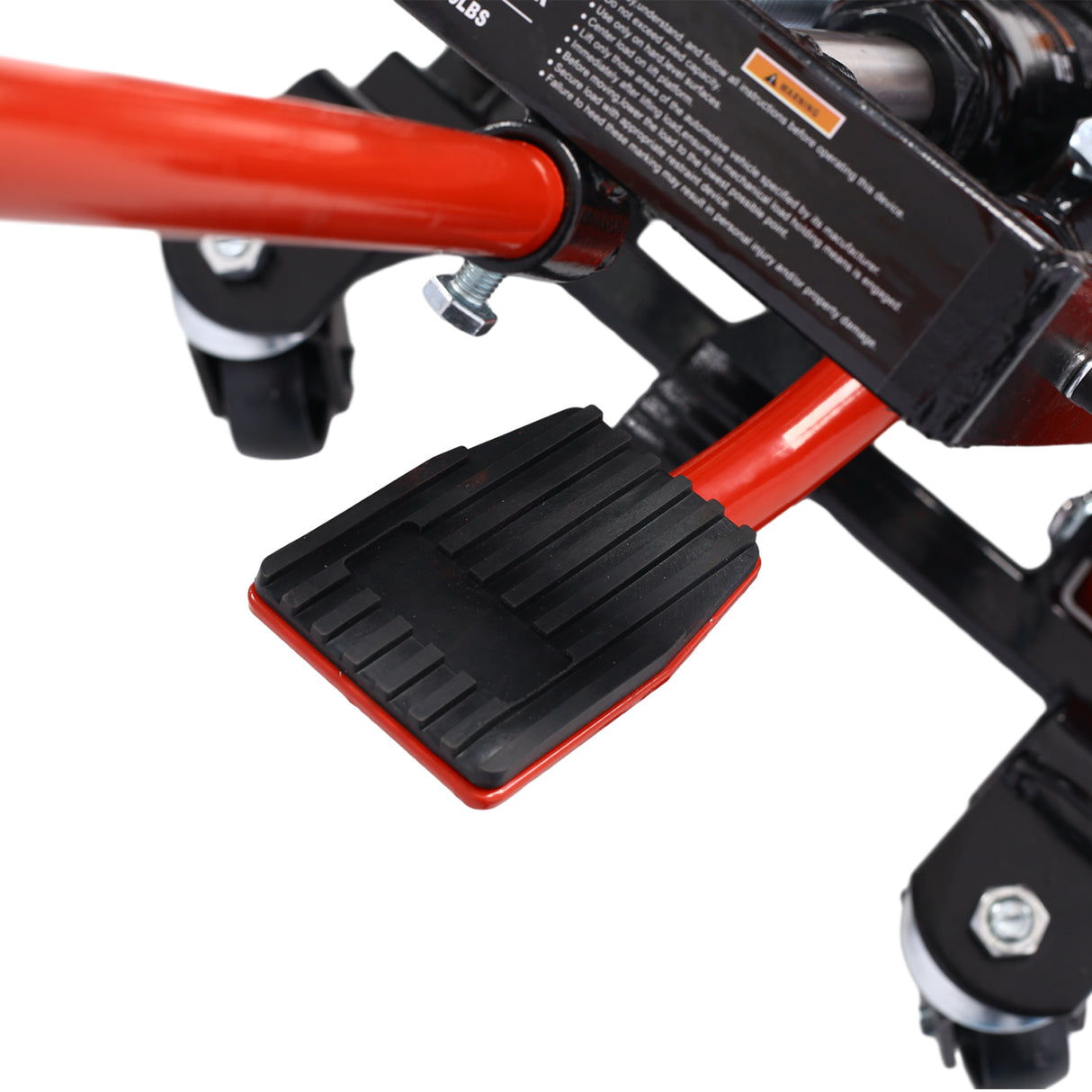 Hydrauliczny podnośnik motocyklowy Udźwig 1500 LBS Podnośnik ATV Przenośny stół z 4 kołami Podnośnik obsługiwany nożnie