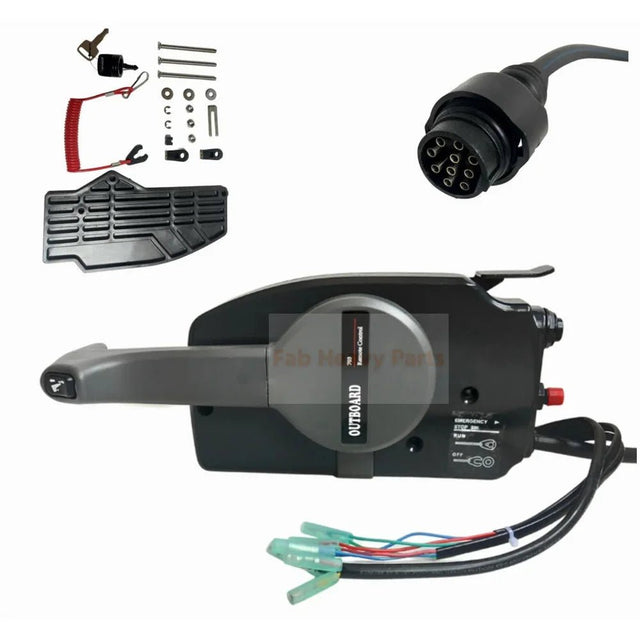 5M 10pins Side Outboard Remote Control Box 703 - 48207 - 17N Fits for Yamaha - Fab Heavy Parts