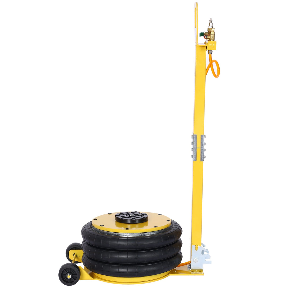 5T Triple Bag Air Jack Pneumatic Lifting 16in Capacity 11000lbs Easy - Collapsing Terrain Yellow - Fab Heavy Parts