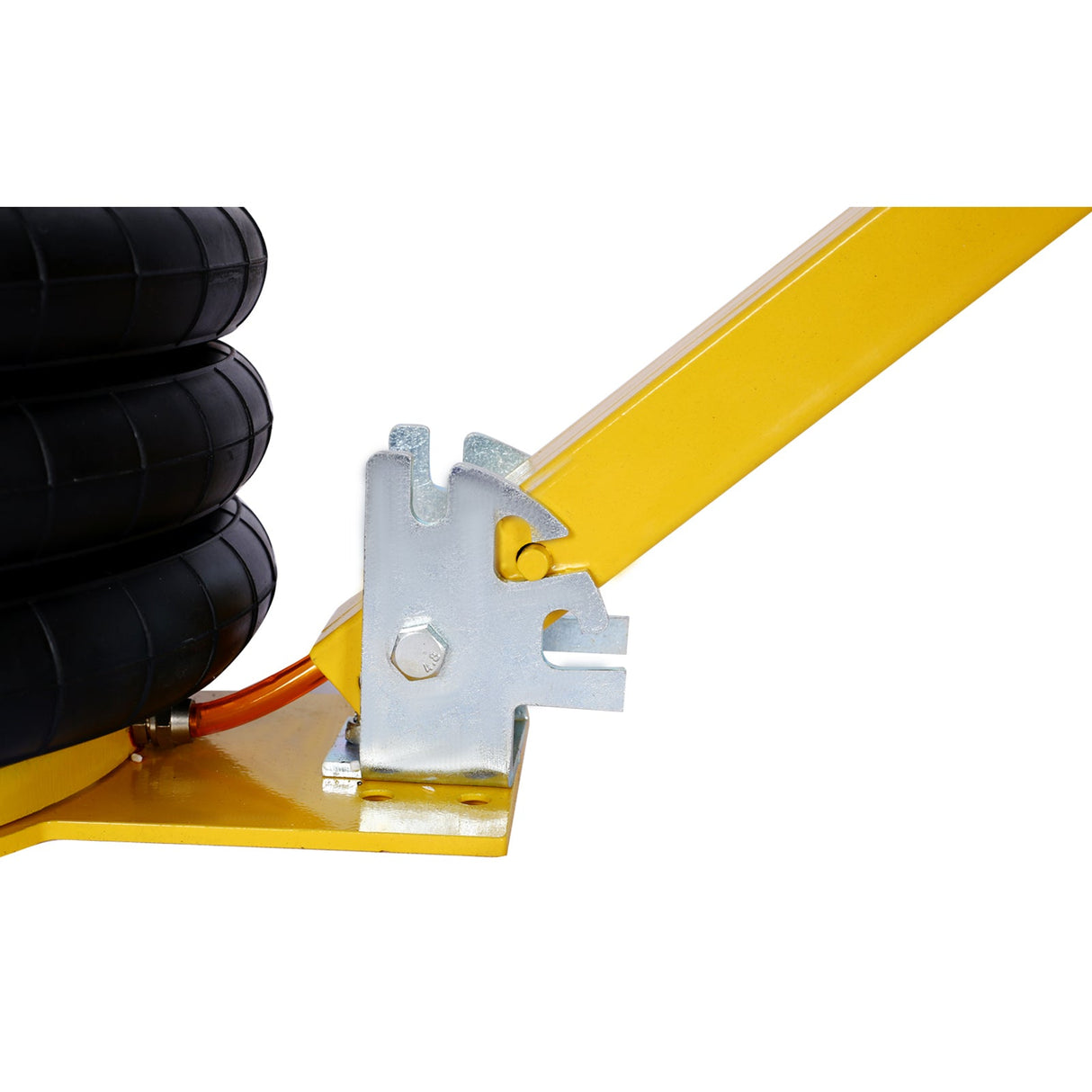 5T Triple Bag Air Jack Pneumatic Lifting 16in Capacity 11000lbs Easy - Collapsing Terrain Yellow - Fab Heavy Parts