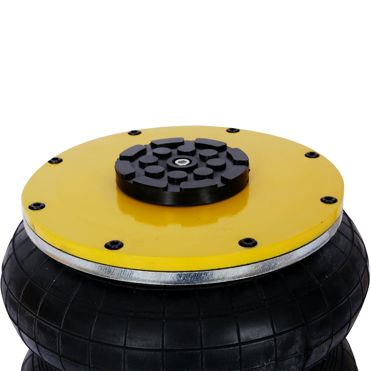 5T Triple Bag Air Jack Pneumatic Lifting 16in Capacity 11000lbs Easy - Collapsing Terrain Yellow - Fab Heavy Parts