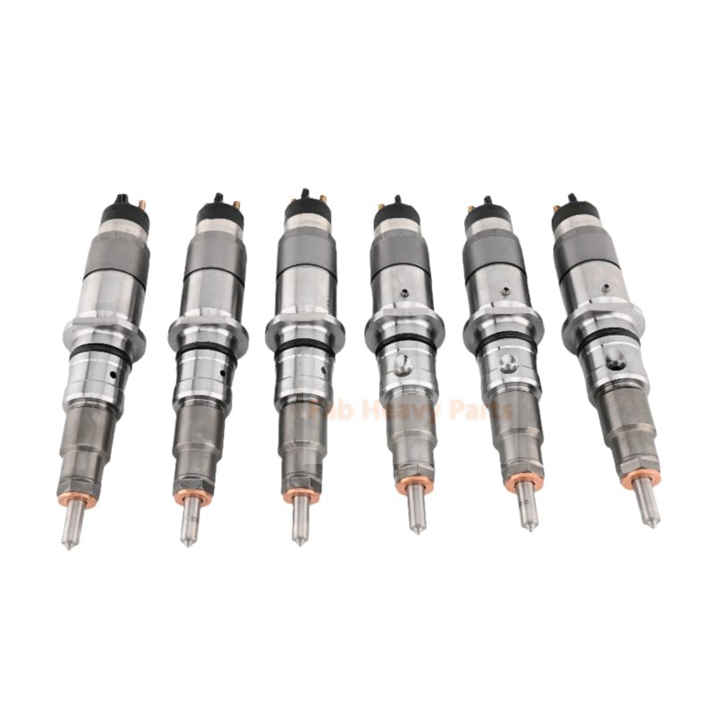 6 PCS Fuel Injector 0445120231 3976372 4937065 Fits for Cummins Engine QSB6.7 - Fab Heavy Parts