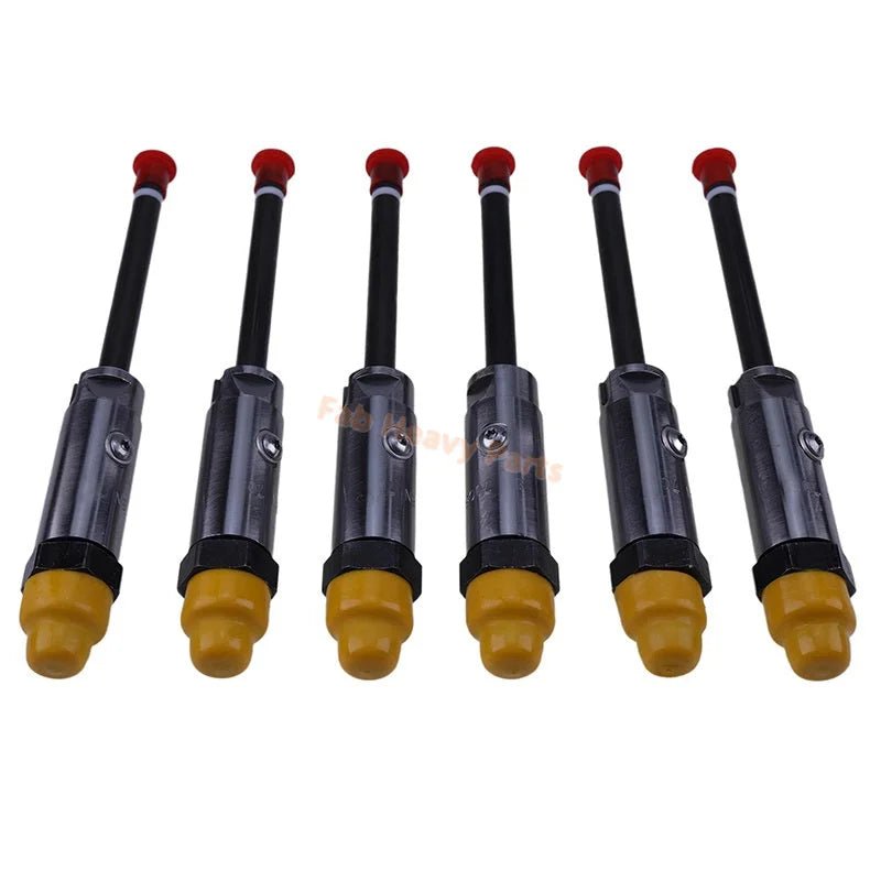 6 PCS Fuel Injector 0R - 3418 0R3418 Fits for Caterpillar CAT Engine 3304 3304B 3306 3306B Excavator 215 219 225 229 235 E240 E300 - Fab Heavy Parts