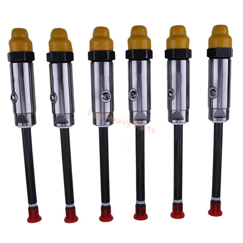 6 PCS Fuel Injector 0R - 3418 0R3418 Fits for Caterpillar CAT Engine 3304 3304B 3306 3306B Excavator 215 219 225 229 235 E240 E300 - Fab Heavy Parts