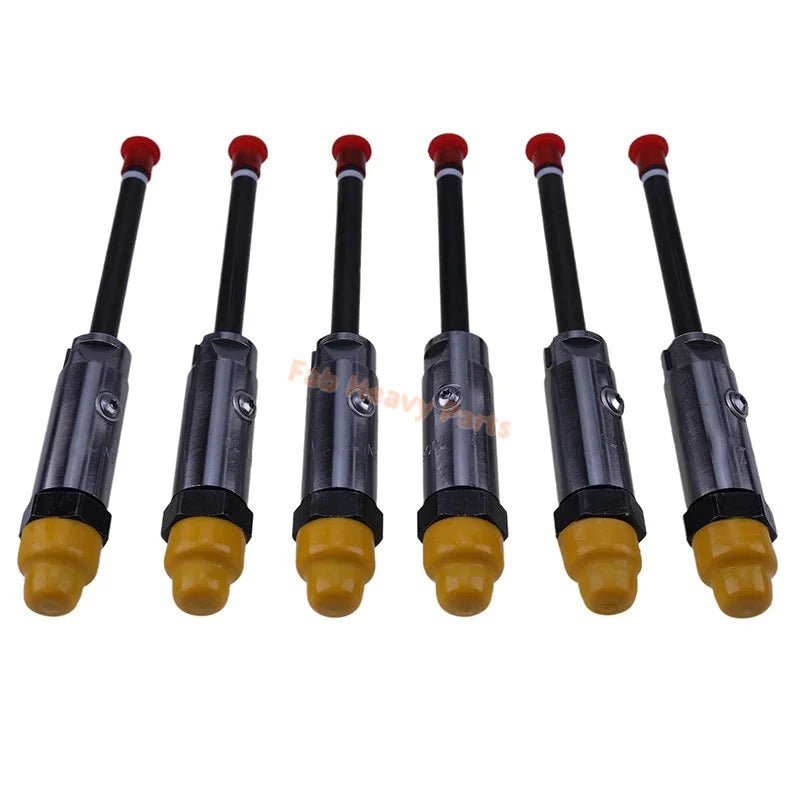 6 PCS Fuel Injector 100 - 7559 1007559 Fits for Caterpillar CAT Engine 3306 3306B Dump Truck D250E D250E II - Fab Heavy Parts