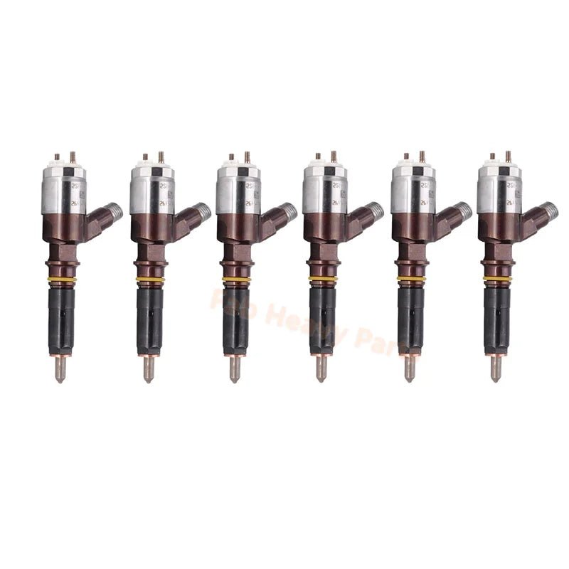 6 PCS Fuel Injector 10R - 7666 10R7666 266 - 4489 2664489 282 - 0470 2820470 276 - 8270 2768270 Fits for Caterpillar CAT Engine C6.6 C4.4 - Fab Heavy Parts