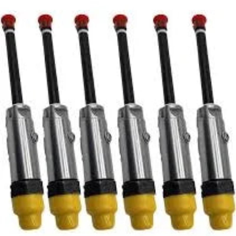 6 PCS Fuel Injector 170 - 5187 1705187 Fits for Caterpillar 3306 3306B Engine 12G 12H 140H - Fab Heavy Parts