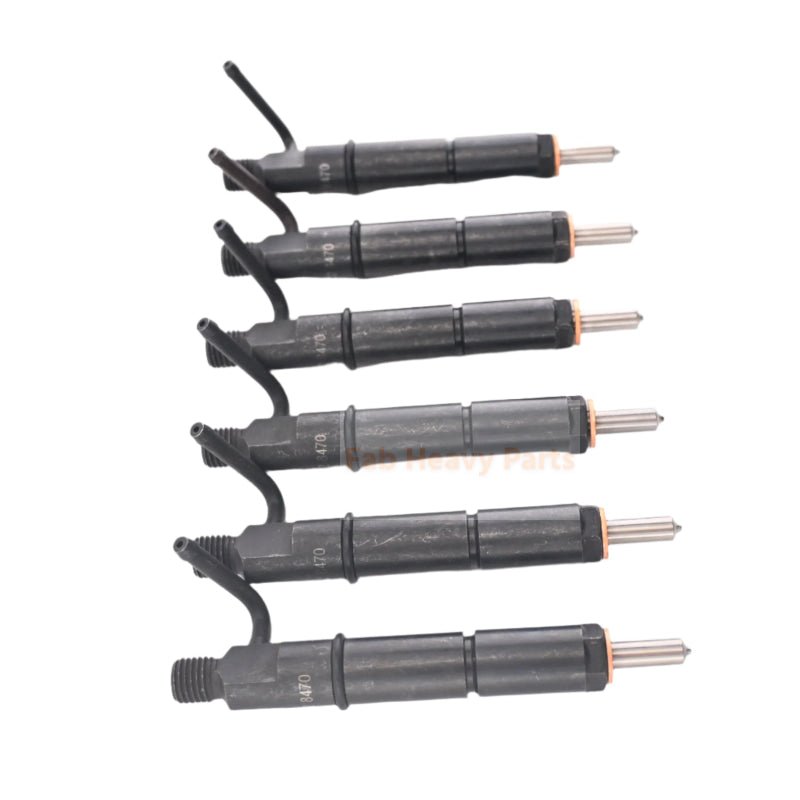 6 PCS Fuel Injector 212 - 8470 2128470 Fits for Caterpillar CAT 311C 312C 314C 318C 320C 320D 321C Excavator 3066 3064 Engine - Fab Heavy Parts