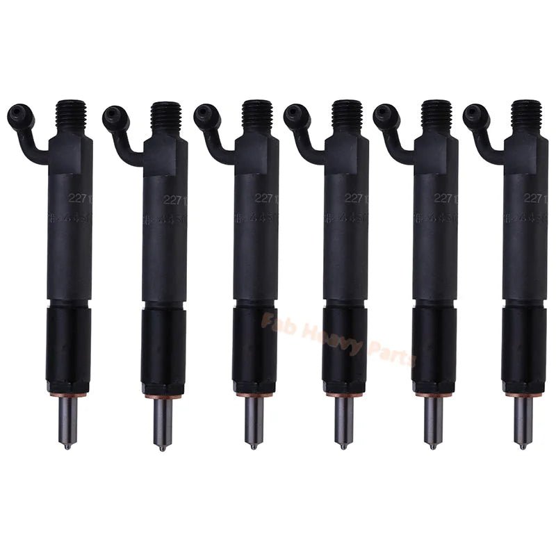 6 PCS Fuel Injector 227 - 1028 2271028 Fits for Caterpillar CAT Engine 3044C Loader 246C 256C 262C 277C 287C - Fab Heavy Parts