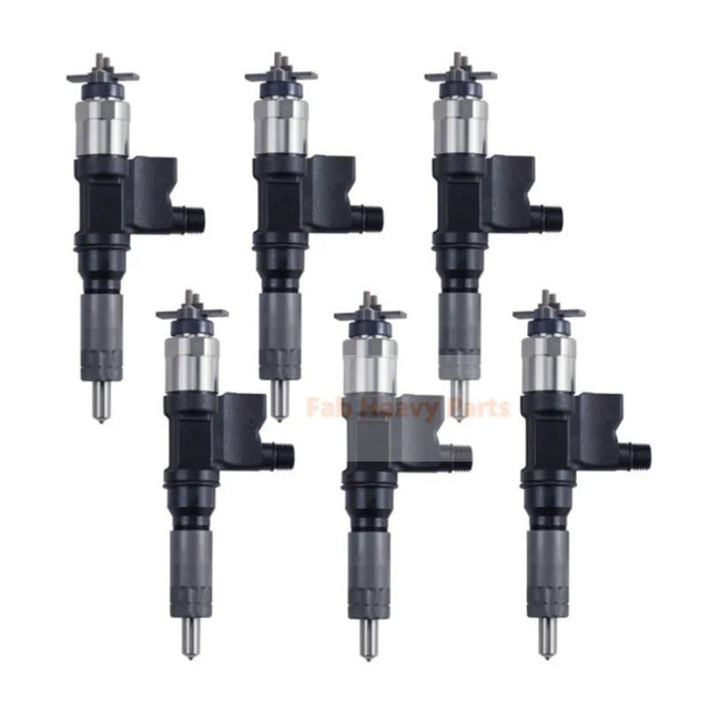 6 Pcs Fuel Injector 2901233100 Fits for 2004 - 2007 Isuzu 7.8L 6HK1 (LG4) Engine - Fab Heavy Parts