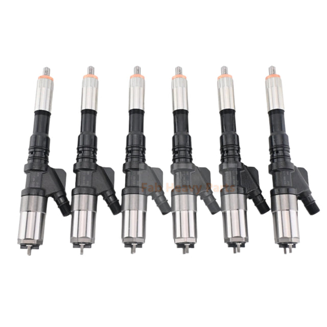 6 PCS Fuel Injector 6156-11-3300 6156113300 Fits For Komatsu