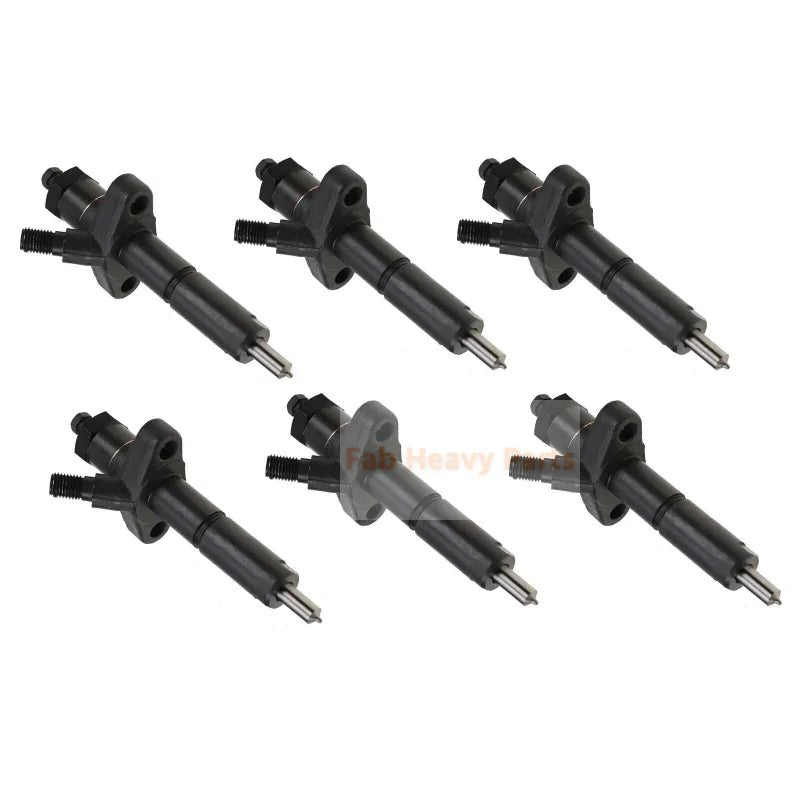 6 PCS Fuel Injector D8NN9F593DB Fits Ford New Holland 333 334 335 3600 3600N 3600R - Fab Heavy Parts
