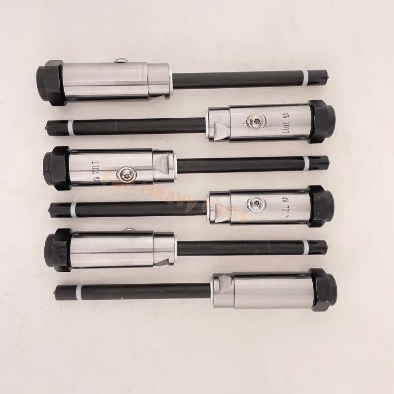 6 PCS Fuel Injector Nozzle 4W - 7017 4W7017 Fits for Caterpillar CAT Engine 3406B 3306 3412 Excavator 245 245B 245D - Fab Heavy Parts