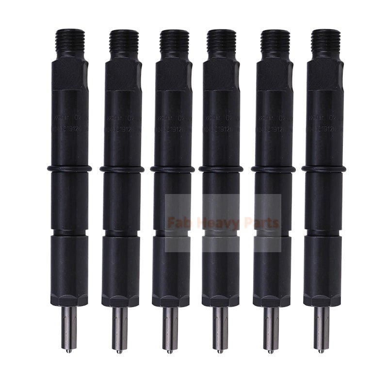 6 Piece Fuel Injector 02112949 Fits for Deutz Engine BF4M2012C BF6M2012C Volvo Excavator EC210 - Fab Heavy Parts