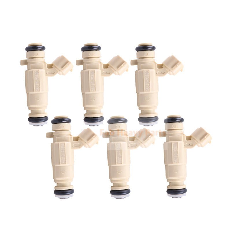 6 Piece Fuel Injector 35310 - 23600 Fits for Hyundai Kia 2.0L 2.7L - Fab Heavy Parts