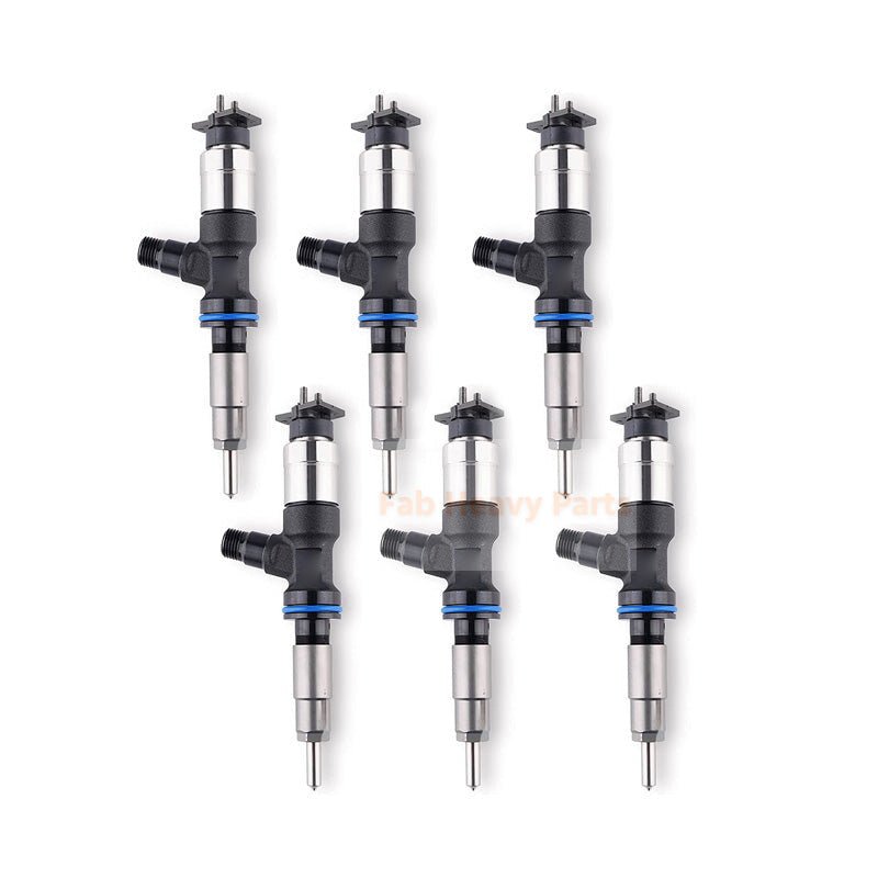 6 Piece Fuel Injector 370 - 7281 Fits for Caterpillar CAT Engine C7.1 Excavator 336 - Fab Heavy Parts