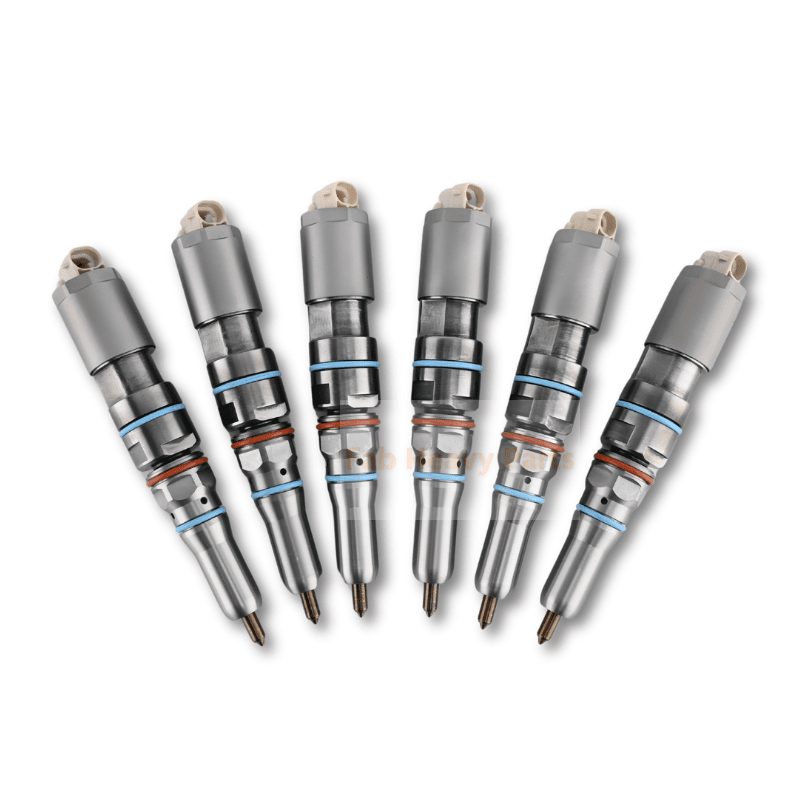 6 Piece Fuel Injector 460 - 8213 20R - 5077 Fits for Caterpillar CAT Engine C9 C9.3 Wheel Loader 966L 966M 972L 972M - Fab Heavy Parts