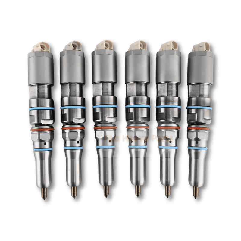 6 Piece Fuel Injector 460 - 8213 20R - 5077 Fits for Caterpillar CAT Engine C9 C9.3 Wheel Loader 966L 966M 972L 972M - Fab Heavy Parts