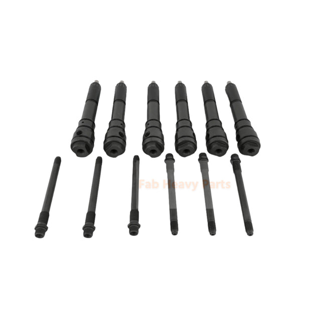 Inyector de combustible de 6 piezas 6211-12-3500 se adapta al motor Komatsu SA6D140E-2A-7