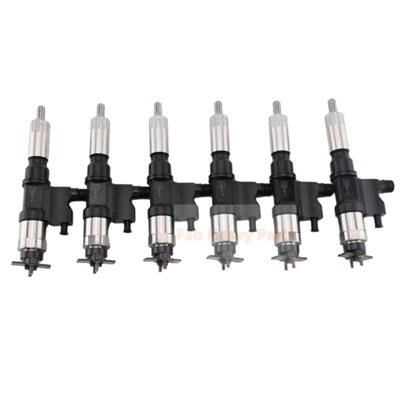 6 Piece Fuel Injector 8 - 97602803 - 4 AP53904 Fits for Isuzu Engine 6HK1 Truck FTR FVR FXR HTR HVR HXR T6500 T7500 T8500 - Fab Heavy Parts