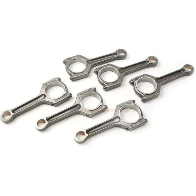 6 Pieces Connecting Rod 11247589540 for BMW Engine N52B30 Vehicle E81 E70 E90 E60 128i X1 3.0L L6 2005-2015