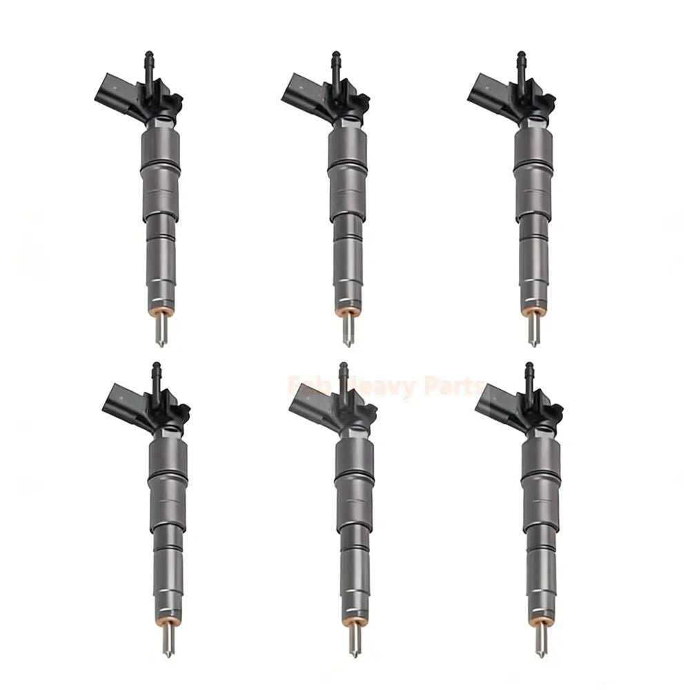 6 Pieces Fuel Injector 13537808094 13537808089 13537809194 for BMW 330 335 530 X3 X5 X6 2006 - 2012 - Fab Heavy Parts