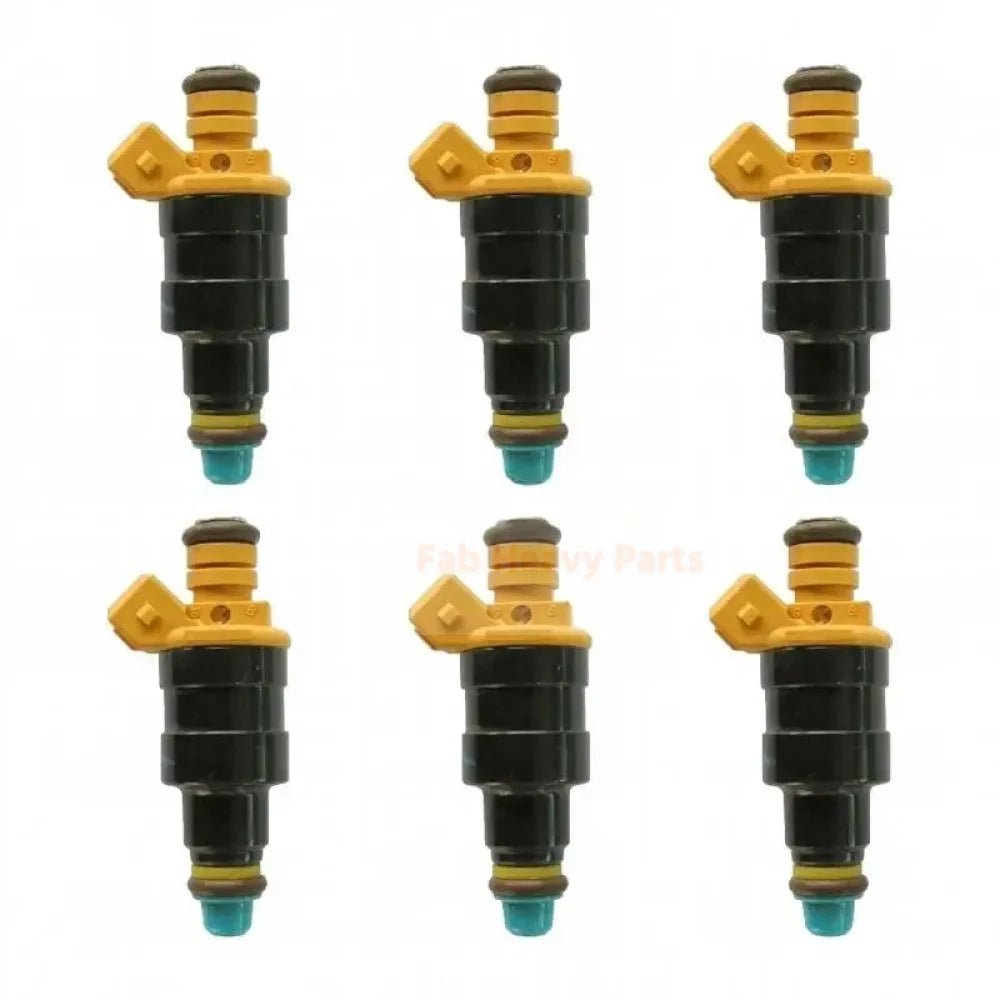 6 Pieces Fuel Injector 13641276149 for BMW 635CSi 735i 535i 525i 528i 628CSi 1981 - 1987 - Fab Heavy Parts