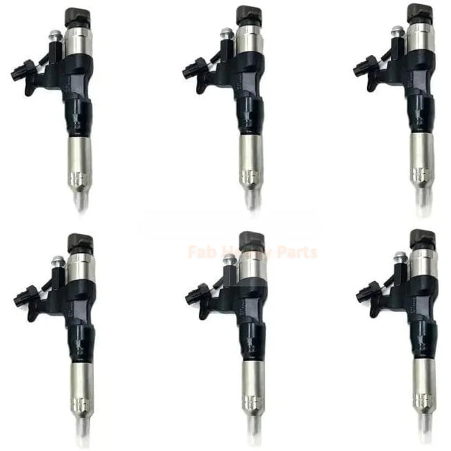 6 Pieces Fuel Injector 23670-E0291 23910-1360 Fits for Hino Engine J08E Truck 268