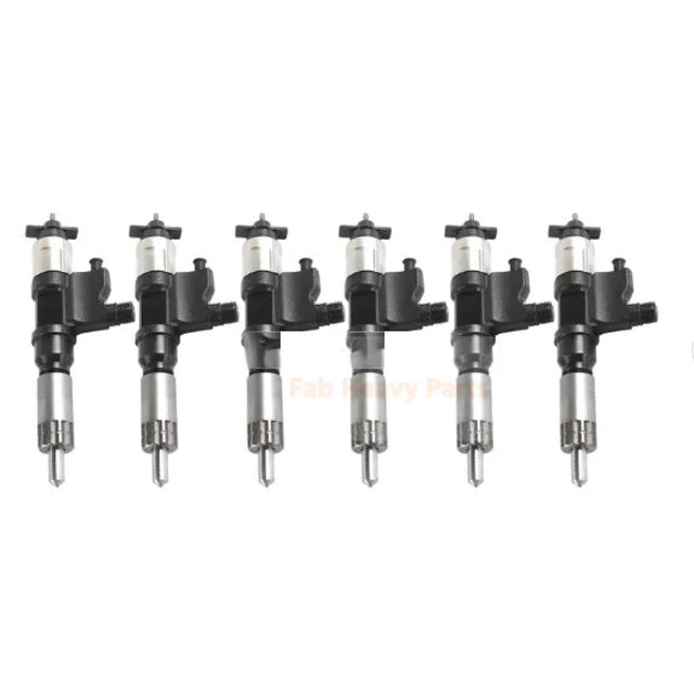 6 Pieces Fuel Injector 23670-E0880 Fits for Hino Engine J08E Truck 500 Series FG FM