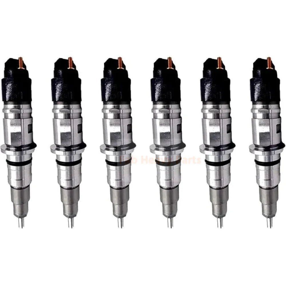 6 Pieces Fuel Injector 5256034 0445120187 for Cummins Engine B6.7 ISB ISB6.7 ISL QSB6.7 Dodge Ram 3500 4500 5500 6.7L 2013 - 2018 - Fab Heavy Parts
