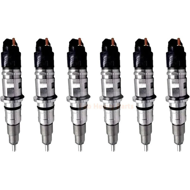 6 Pieces Fuel Injector 5256034 0445120187 for Cummins Engine B6.7 ISB ISB6.7 ISL QSB6.7 Dodge Ram 3500 4500 5500 6.7L 2013 - 2018 - Fab Heavy Parts