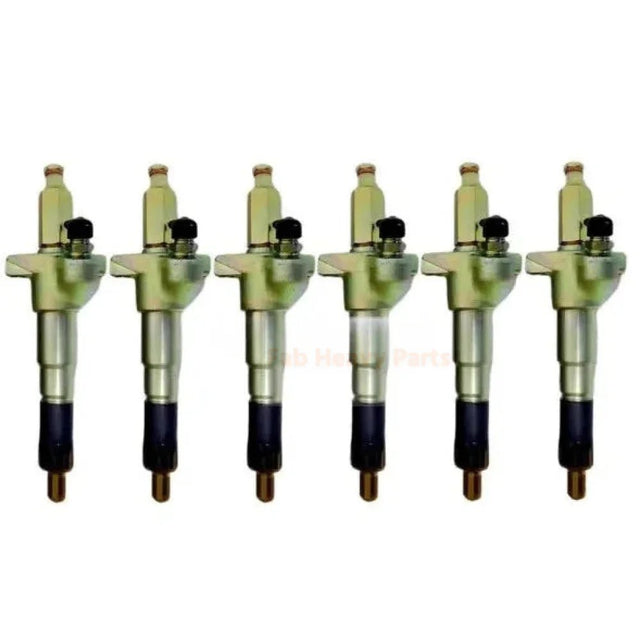 6 Pieces Fuel Injector ME056371 105100 - 6021 for Mitsubishi Engine 6D22 - Fab Heavy Parts