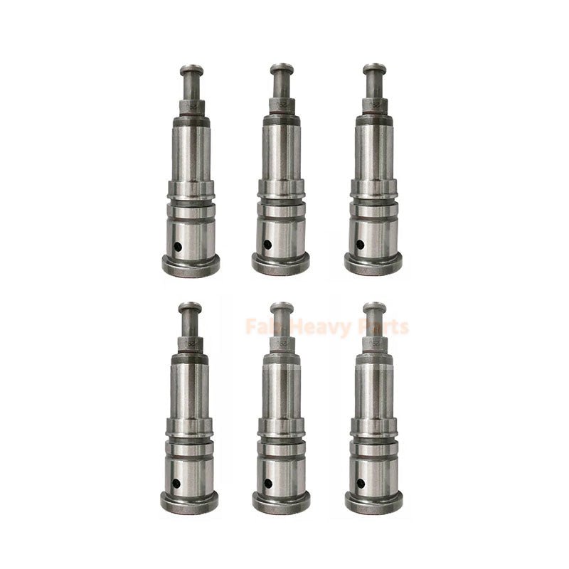 6 Pieces P294 Fuel Injection Pump Plunger 134153 - 1220 1156320400 for Isuzu Engine 6SD1 Hitachi Excavator CD1500 EX300 - 5 EX350H - 5 EX370 - 5M - Fab Heavy Parts