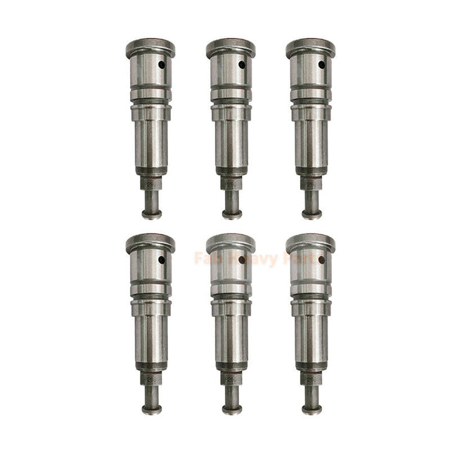 6 Pieces P44 Fuel Injection Pump Plunger 134101-5820 for Hino Engine EK100 EK200 K13D K13U