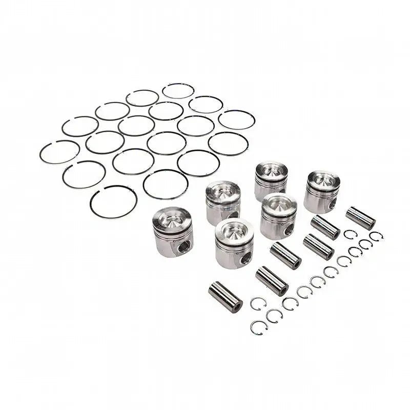 6 Pieces Piston & Piston Rings Kit 4955520 for 07-19 Dodge Ram 6.7L Cummins Engine - Fab Heavy Parts