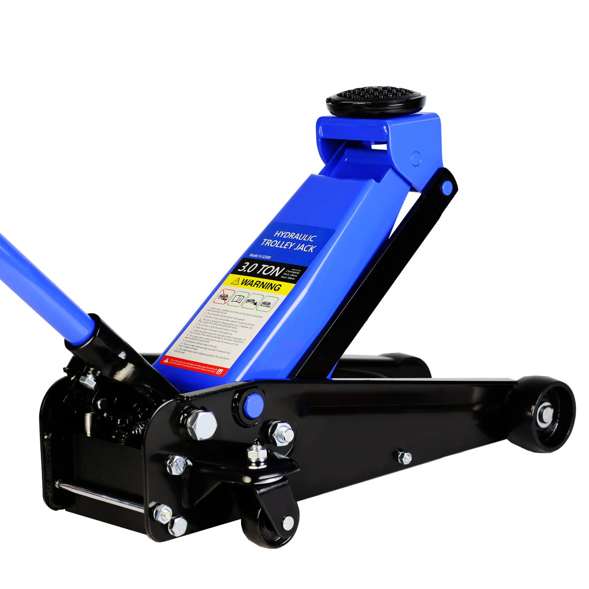 6,000 Lbs Hydraulic Trolley Low Profile and Steel Racing Floor Jack with Piston Quick Lift Single Pump Lifting Range 5.1" - 20" - Fab Heavy Parts