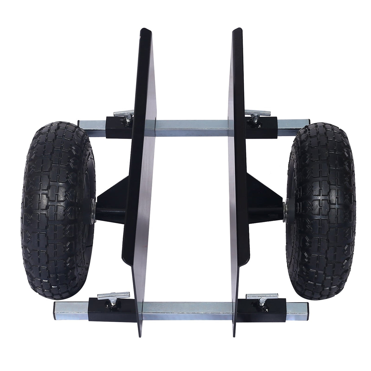 600lb Panel Dolly 10in. Pneumatic Wheels Black - Fab Heavy Parts